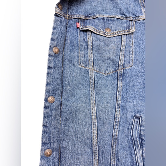 Levi's 3XL  Blue Denim Jacket with Sherpa Collar - Picture 5 of 11